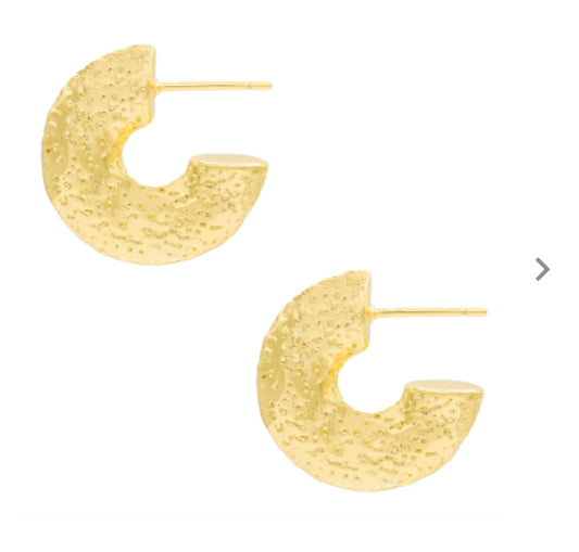 Astrid Hoops/Gold Earrings-Marcia Moran