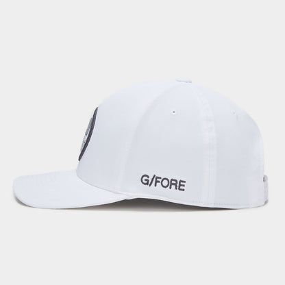 CIRCLE G'S STRETCH TWILL SNAPBACK HAT - Snow/Charcoal - G4AF22H39 - Gfore