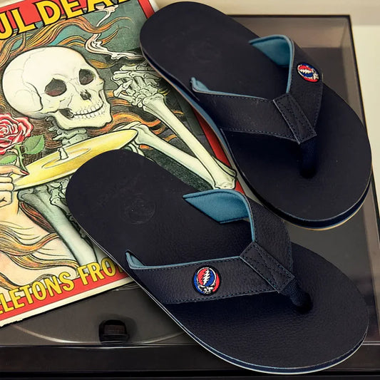 Hari Mari Grateful Dead x Hari Mari Flip Flops | Reverb Blue Mirage
