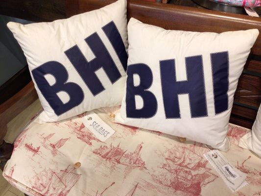 Seabags of Maine Pillow - Custom BHI Print- BHI