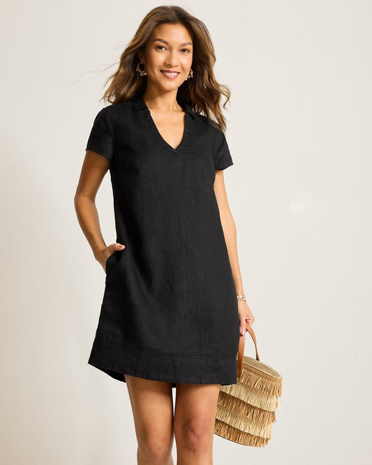 Tommy Bahama Two Palms SS Collared Dress - BHI