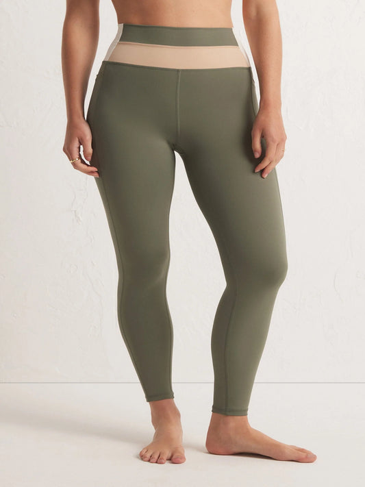 SIDE BARRE 7/8 LEGGINGS OLIVE CRUSH -Z Supply - BHI