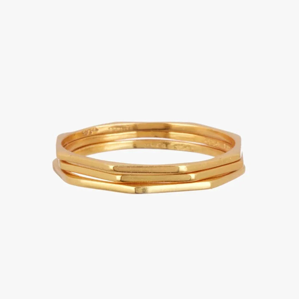 Pura Vida Delicate Stacked Rings - BHI