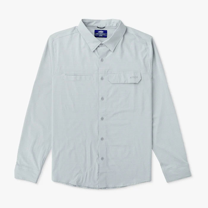 AFTCO Air O Mesh Tech LS Shirt - Harbor Grey - BHI