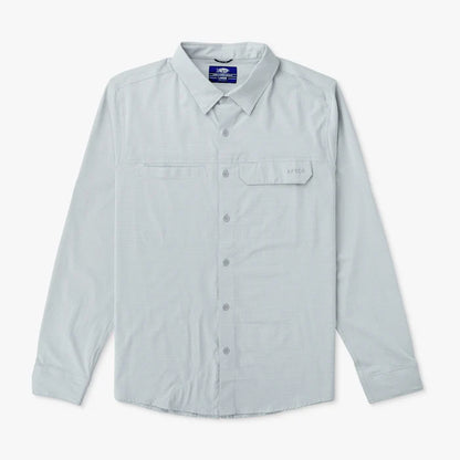 AFTCO Air O Mesh Tech LS Shirt - Harbor Grey - BHI