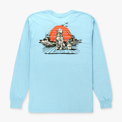 Aftco Men’s Bucket LS T-Shirt-BHI