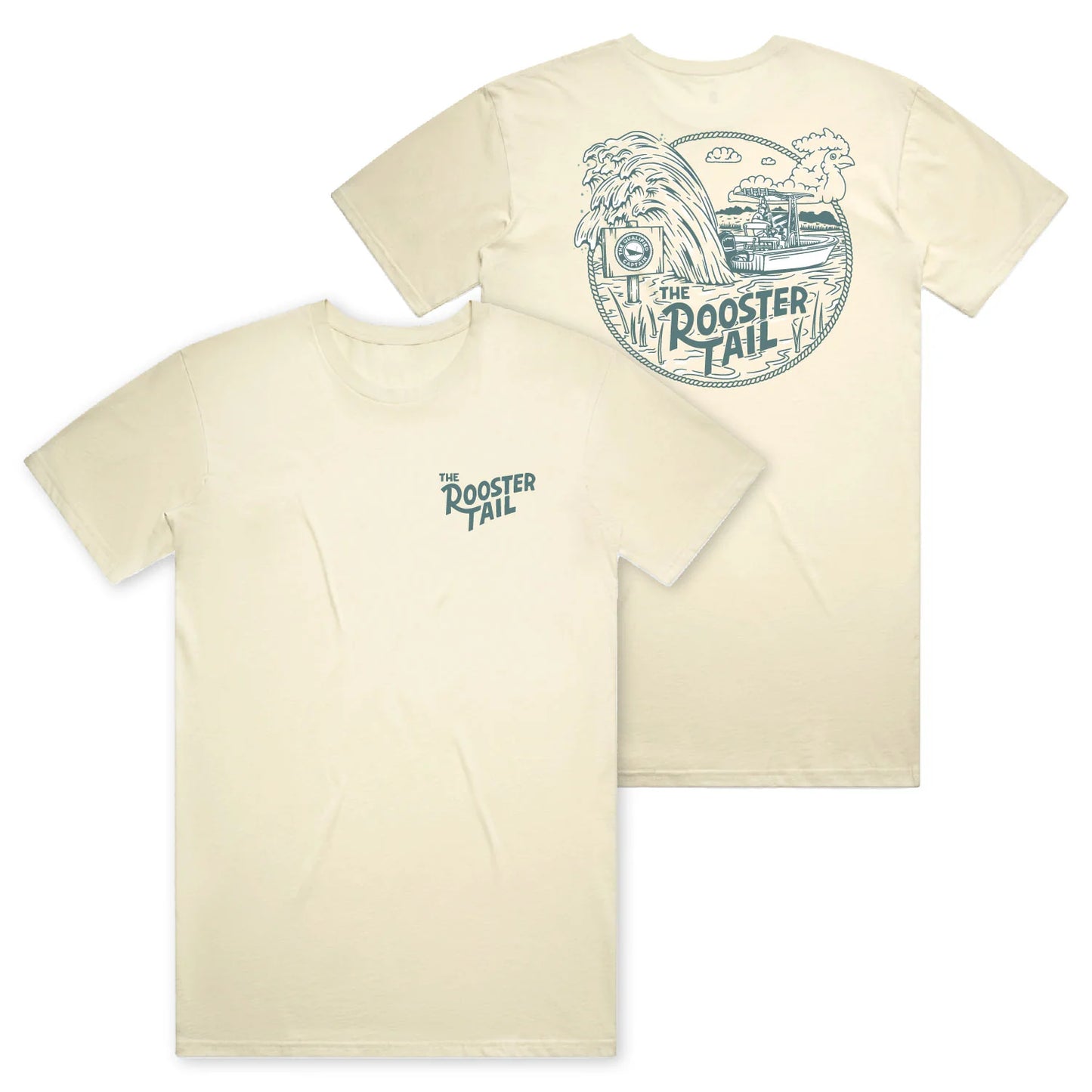 The Qualified Captain - Rooster Tail Tee - BHI