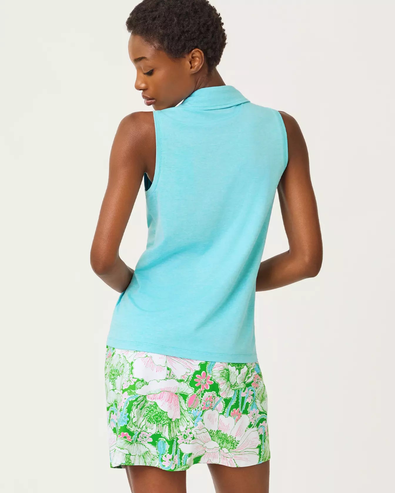 Lilly Pulitzer UPF 50+ Dune Sleeveless Polo - BHI