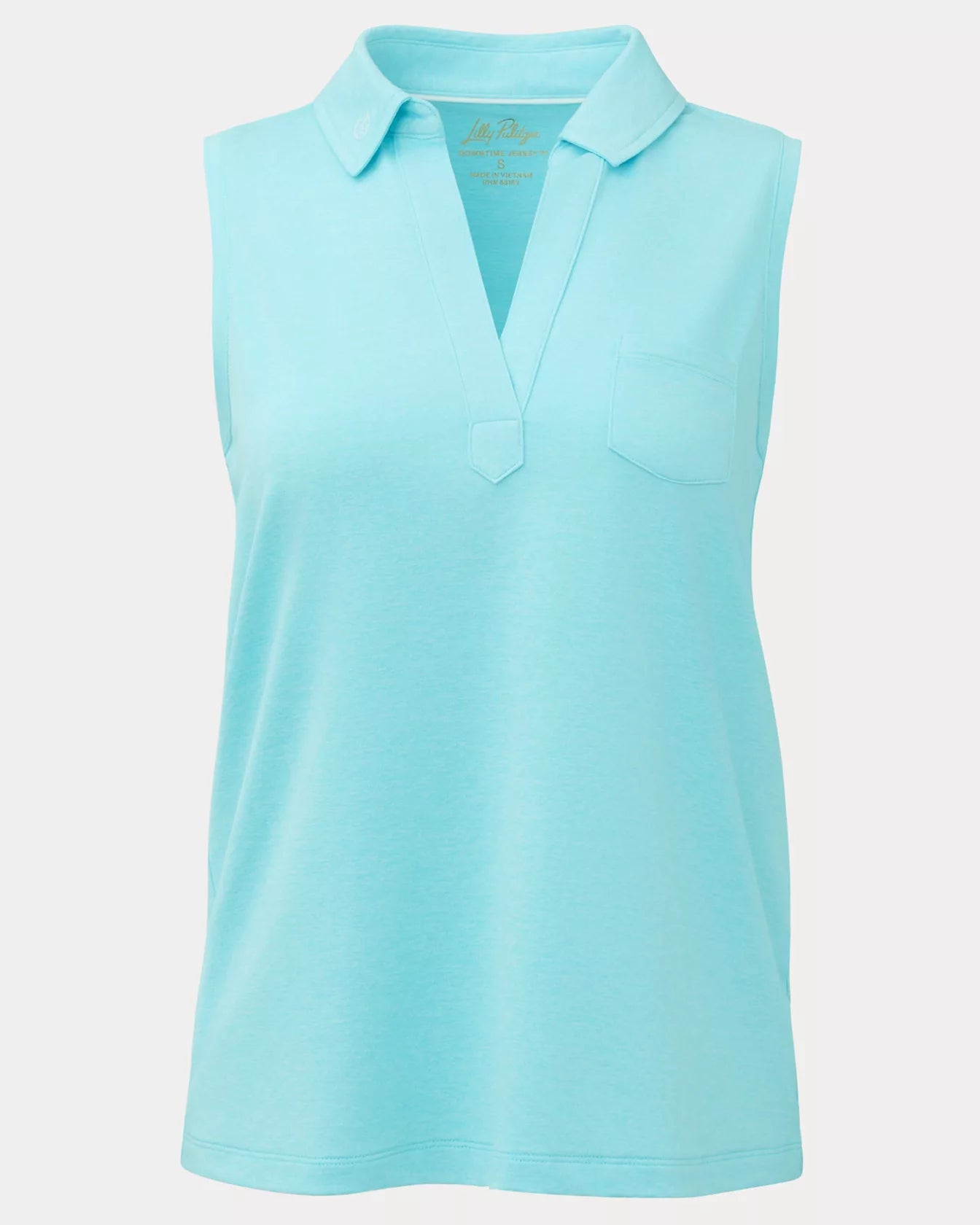 Lilly Pulitzer UPF 50+ Dune Sleeveless Polo - BHI