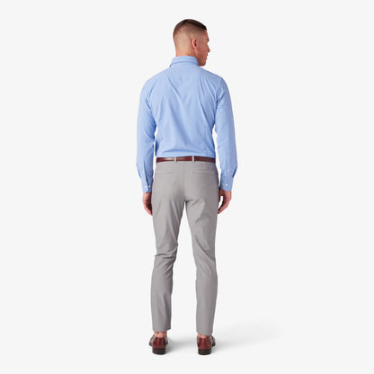 Leeward LS Dress Shirt-Cobalt Stratford Check- Mizzen+Main