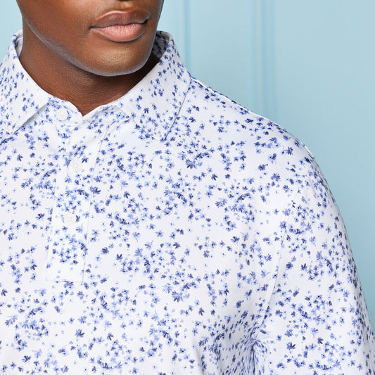 G/Fore SCATTERED DITZY TECH JERSEY POLO
