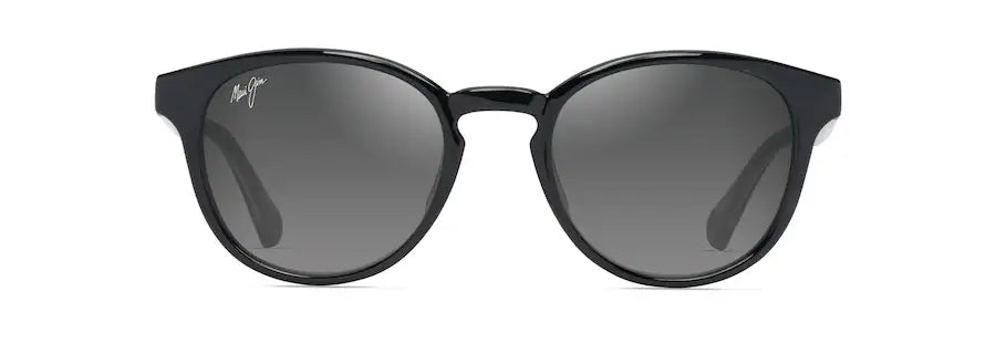 Grey Hiehie Shiny Blk w/Trans Light Grey Maui Jim