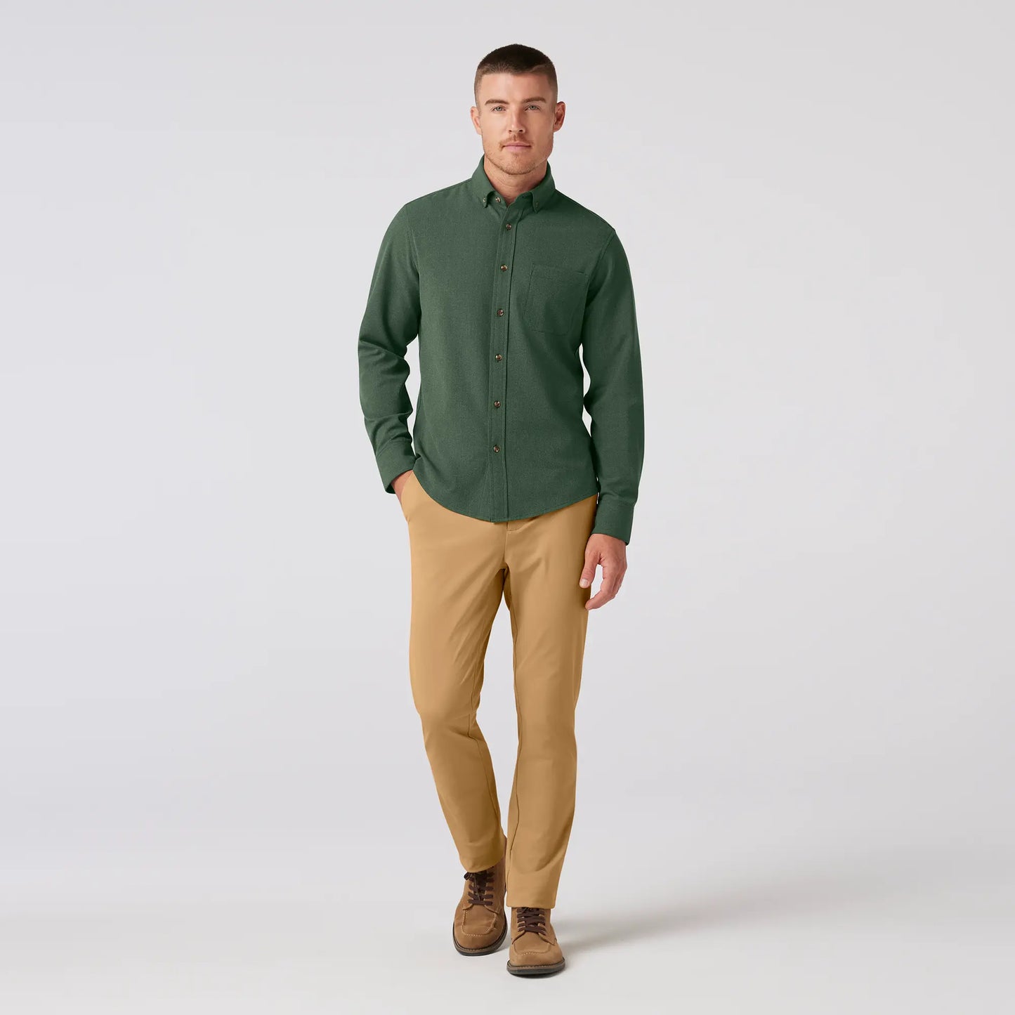 City Flannel -  Spruce Heather - Mizzen+Main