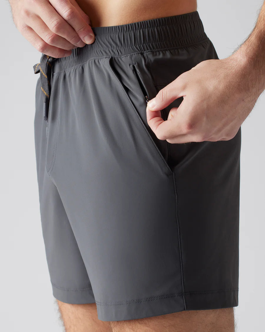 7" Pursuit Short - Asphalt- Unlined - Rhone