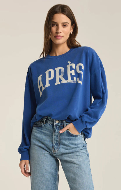 Apres Sunday Sweatshirt-Palace Blue - Z Supply