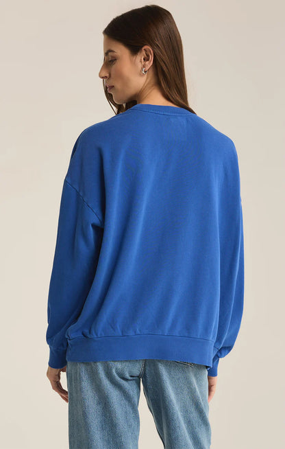 Apres Sunday Sweatshirt-Palace Blue - Z Supply