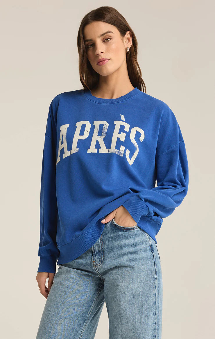 Apres Sunday Sweatshirt-Palace Blue - Z Supply