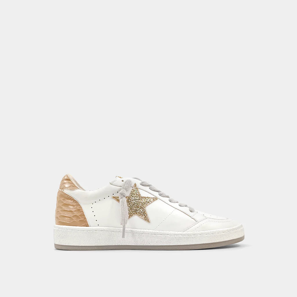 SHUSHOP Paz-Taupe Snake-Sneaker - BHI