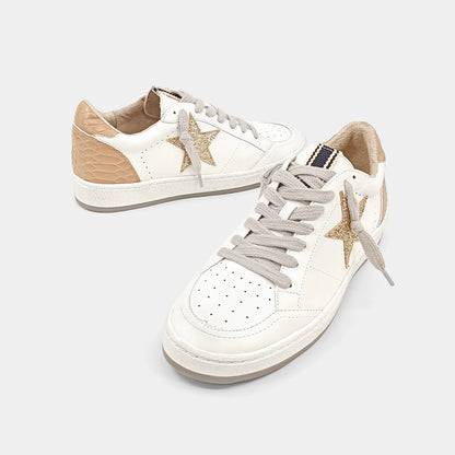 SHUSHOP Paz-Taupe Snake-Sneaker - BHI