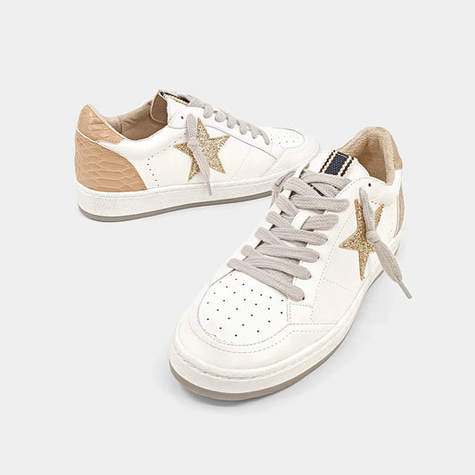 Paz-Taupe Snake-Sneaker-SHUSHOP