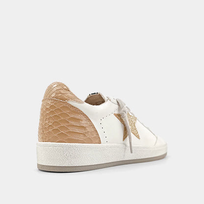 SHUSHOP Paz-Taupe Snake-Sneaker - BHI