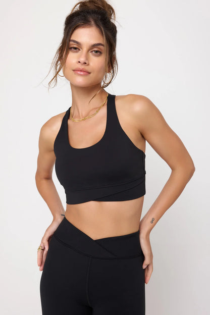 Evie Wrap Front Bra - Black - Spiritual Gangster