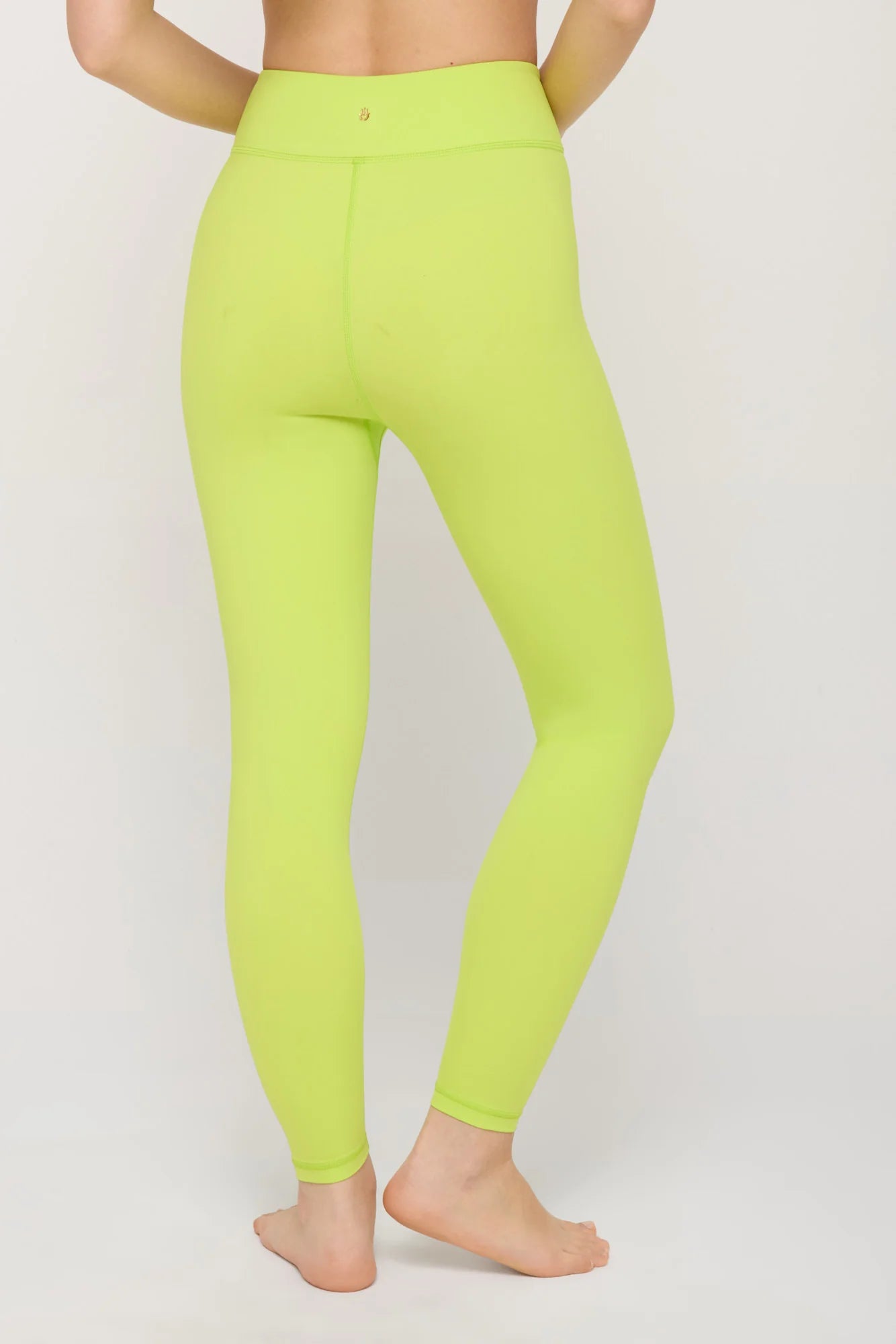 Evie Wrap Front 7/8 Leggings- Acid Lime - Spiritual Gangster