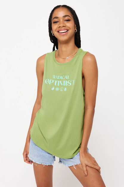 Radical Optimist Jade Tank - Cactus Green - Spiritual Gangster