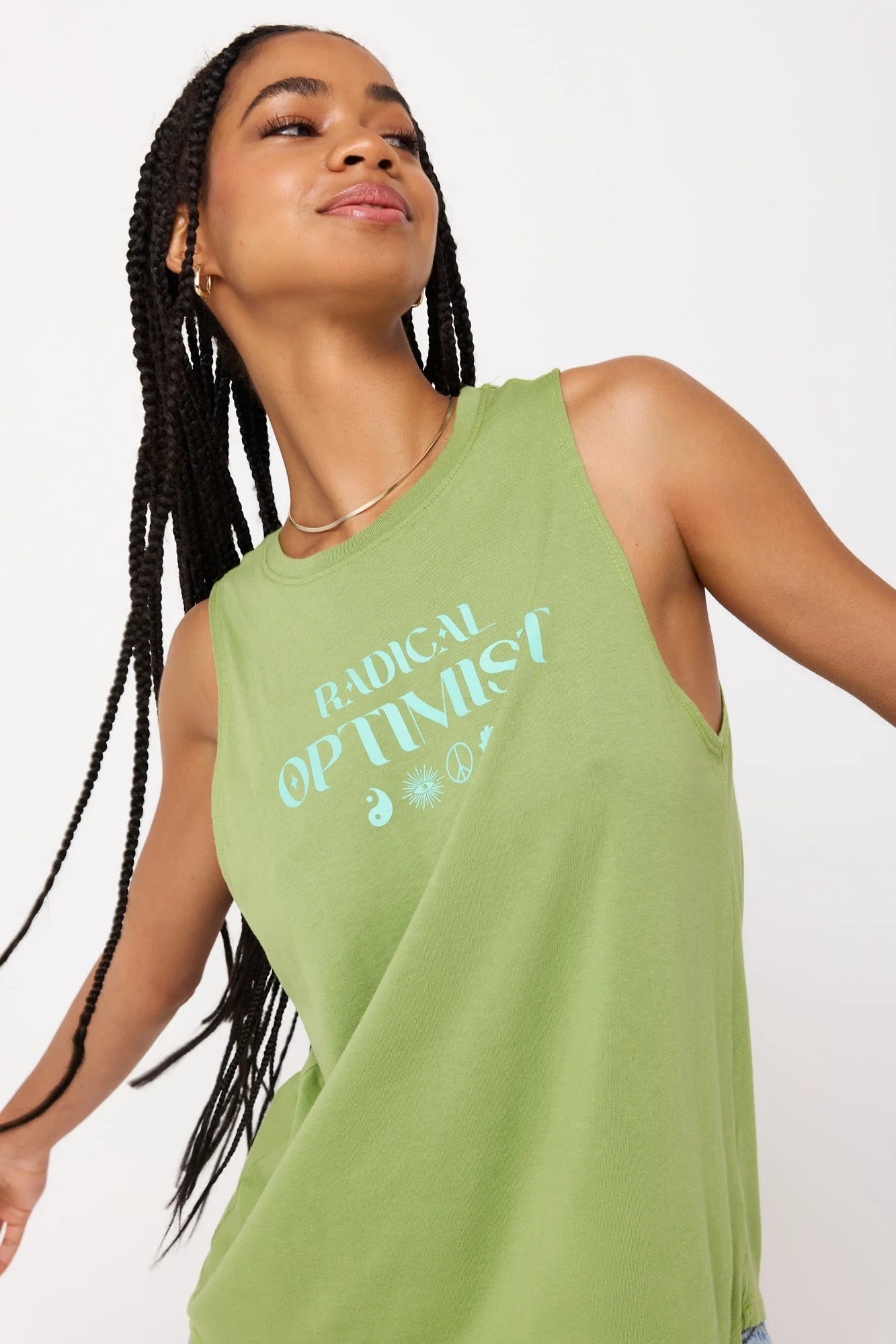 Radical Optimist Jade Tank - Cactus Green - Spiritual Gangster