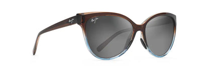 Grey Olu’Olu Translucent Dark Chocolate w/ Blue - Maui Jim