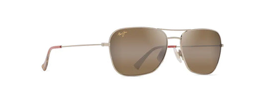 Naauao Shiny Light Gold w/ Red & Brown Maui Jim