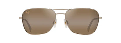 Naauao Shiny Light Gold w/ Red & Brown Maui Jim