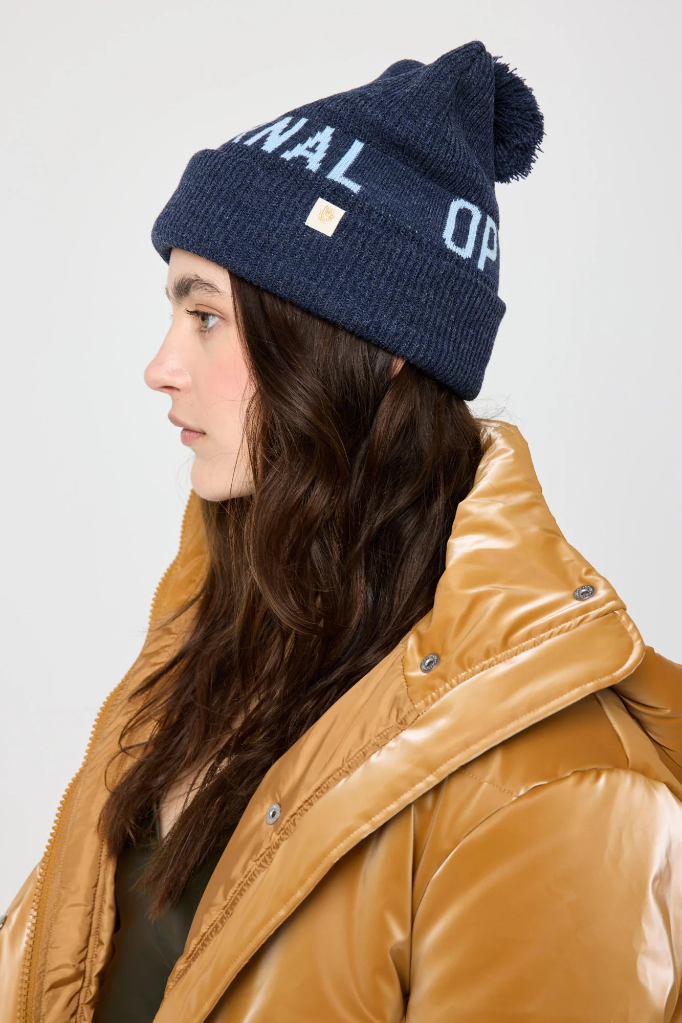 Eternal Optimist Pompom Beanie - Indigo  -  Spiritual Gangster