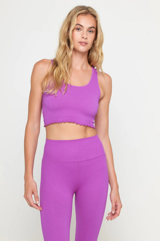 Amor Crop Tank - Electric Amethyst - Spiritual Gangster