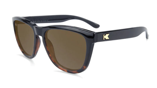 Glossy Black and Tortoise Shell Fade / Amber Premiums - PMAM3108 - Knockarounds