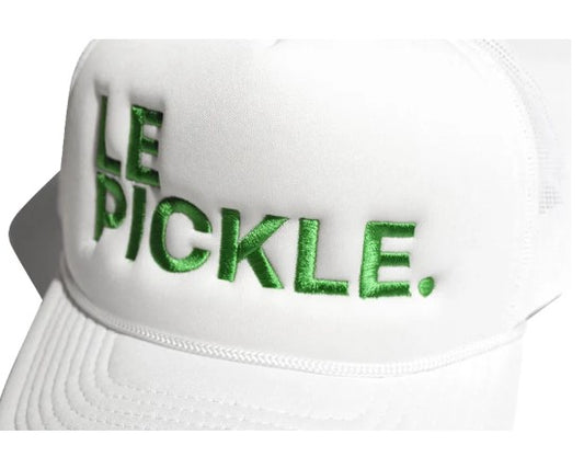 LE PICKLE ICONIC CAP - WHITE / KELLY GREEN
