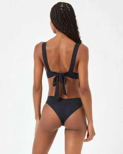 L space Harley Bikini Top - Black -BHI