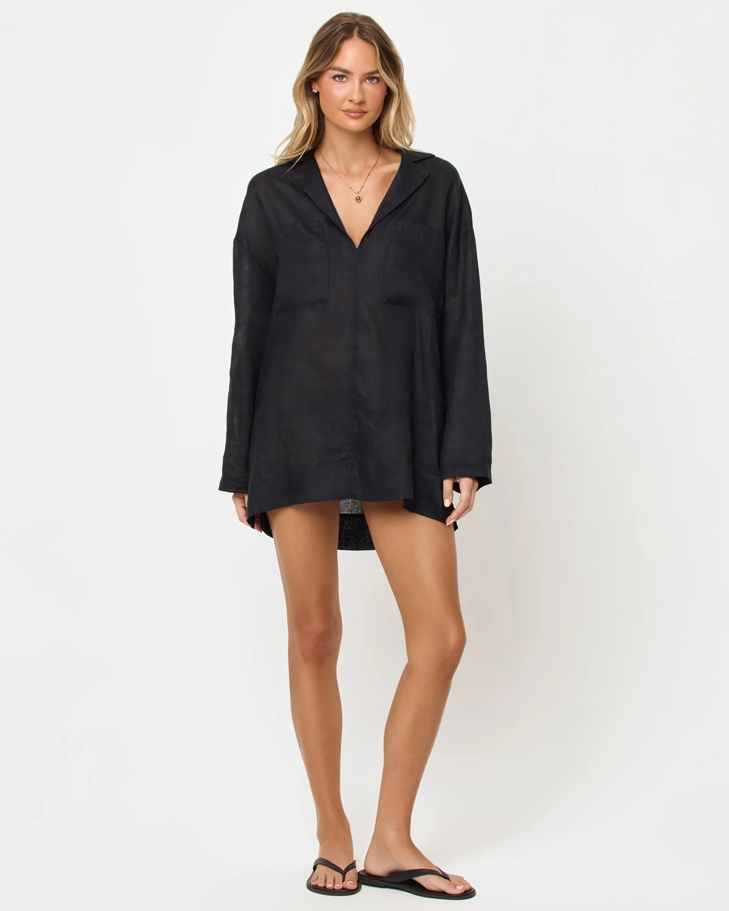 L*Space Oasis Tunic Black