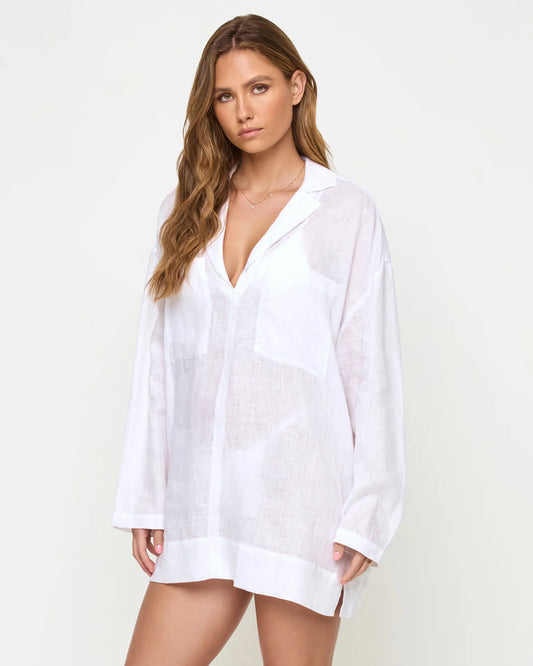 L*Space Oasis Tunic White