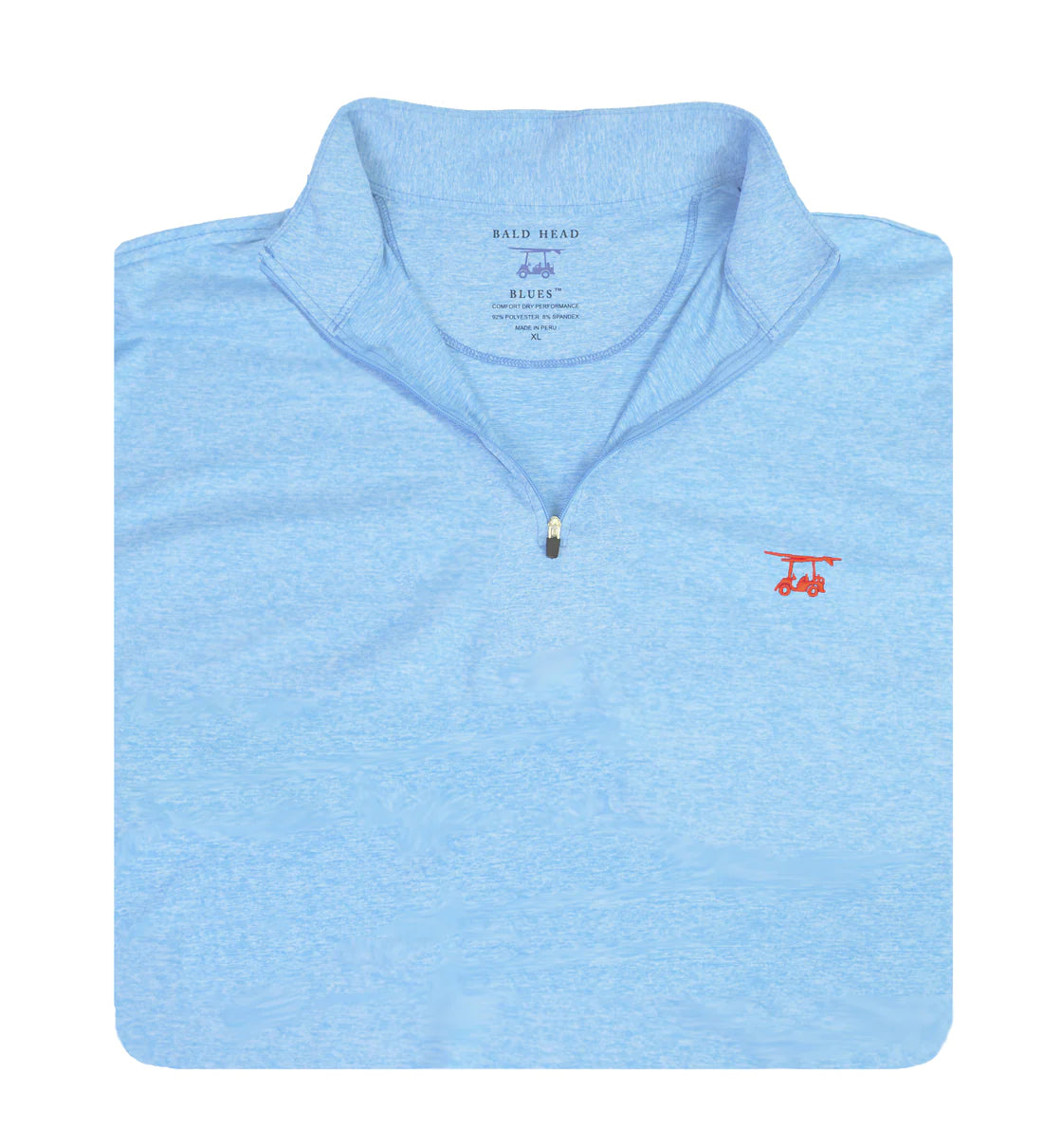 Ocean View Quarter Zip- Heather Bell-BALDHEAD BLUES