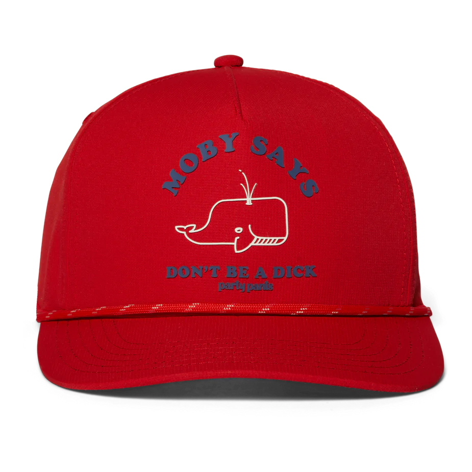 Party Pants - Hat Moby Says - Red