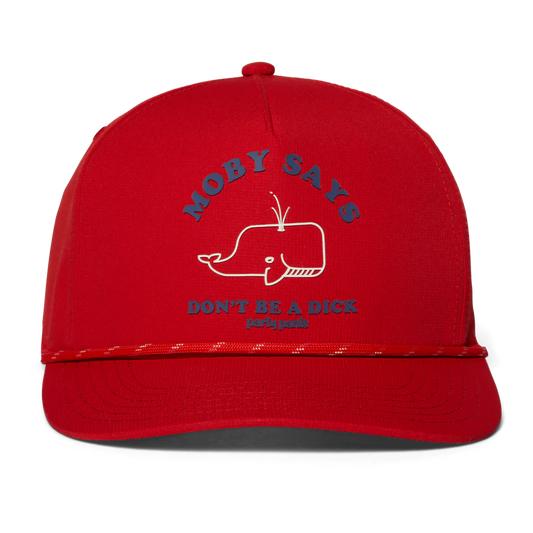 Party Pants - Hat Moby Says - Red