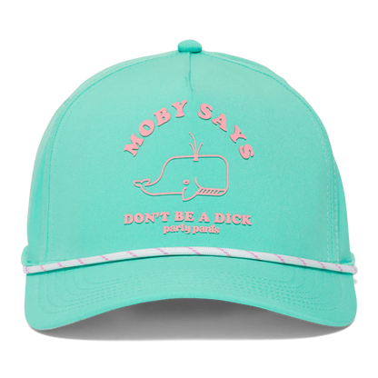 Party Pants Hat Moby Says - Mint Green
