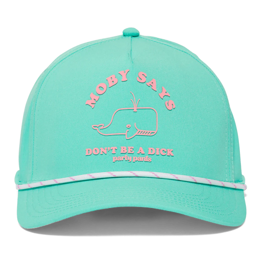 Party Pants Hat Moby Says - Mint Green