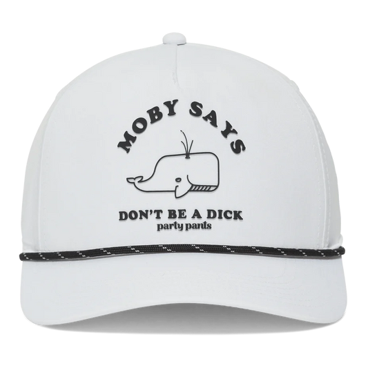 Party Pants - Hat Moby Says - White