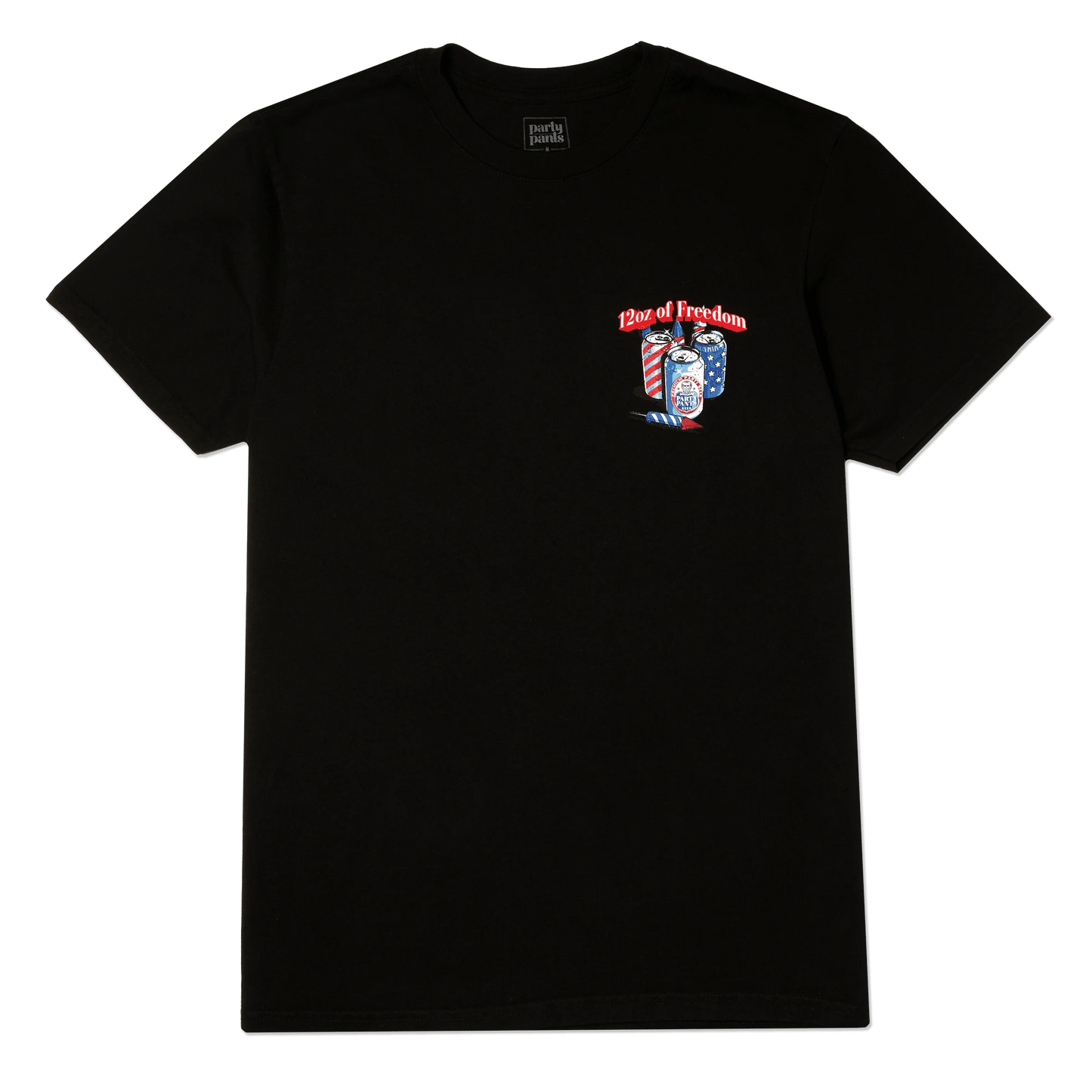 Part Pants Men's T- Shirt - 12oz of Freedom - Black
