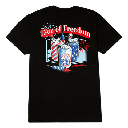 Part Pants Men's T- Shirt - 12oz of Freedom - Black