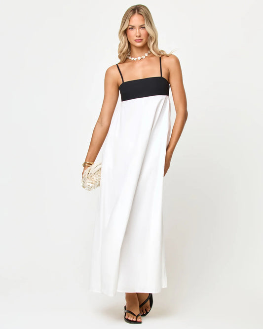 L*Space Raveena Dress Black-Cream