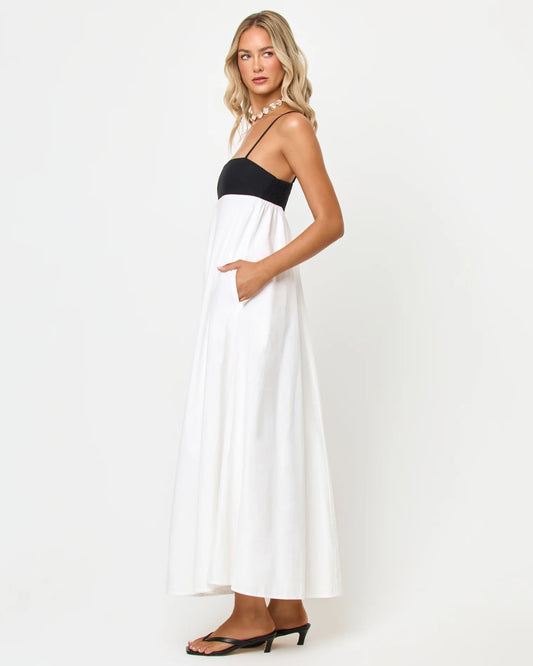 L*Space Raveena Dress Black-Cream