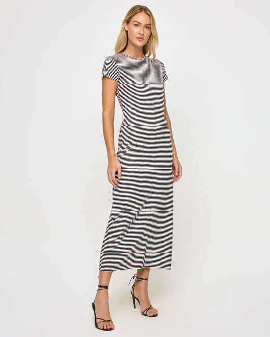 L*Space Sloane Dress Black-Cream